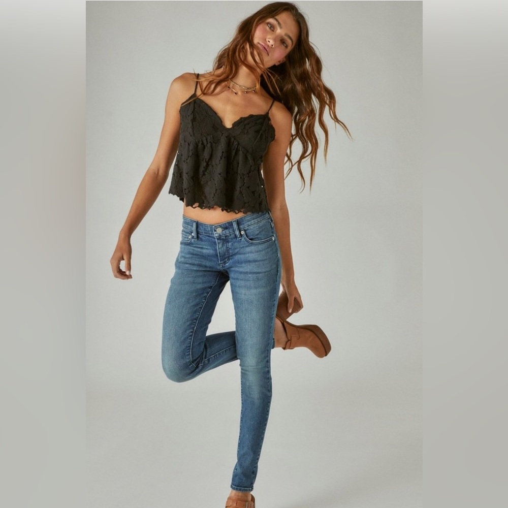 Lucky Brand Low-Rise Skinny Jeans
